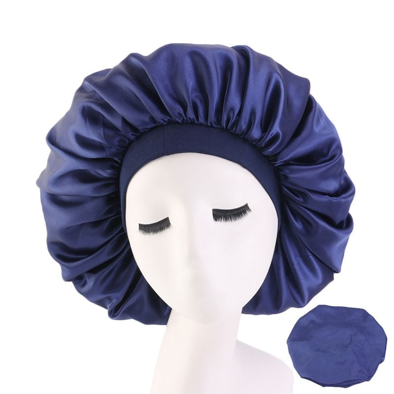 Big Satin Silky Hair Bonnet