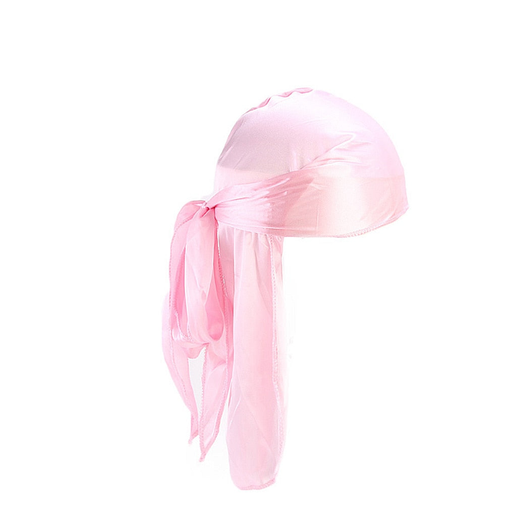 Long Satin Breathable Turbans -Durags -Headwraps for Men