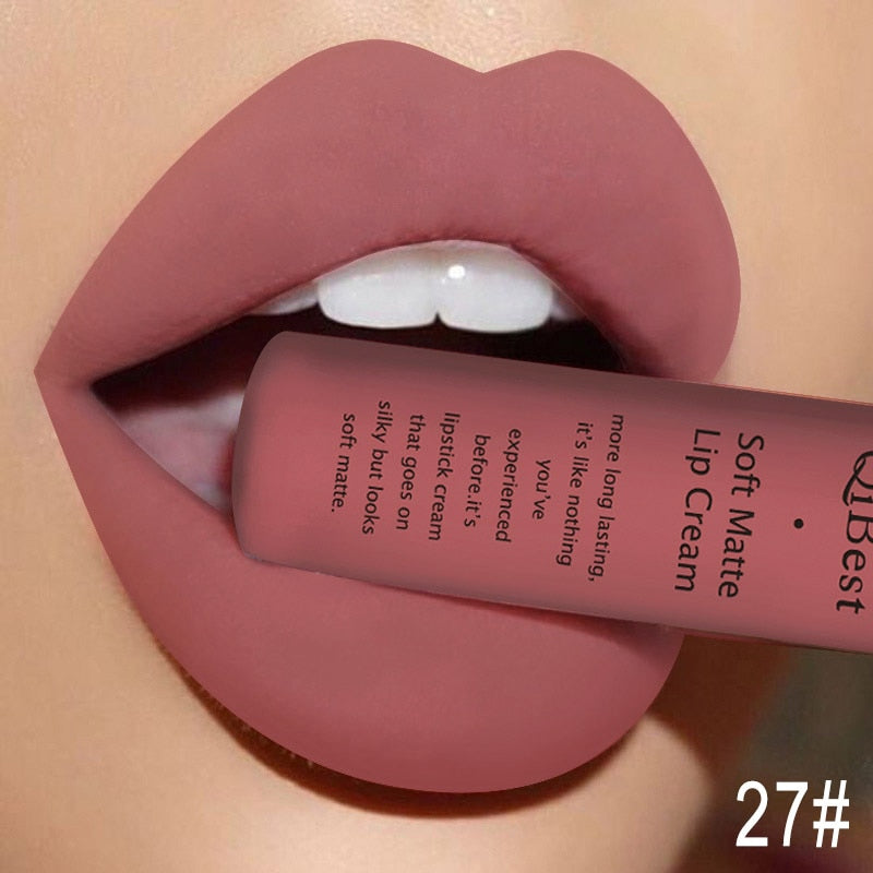 34 Colors Matte Liquid Waterproof Lipstick