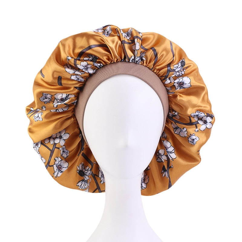 Big Satin Silky Hair Bonnet