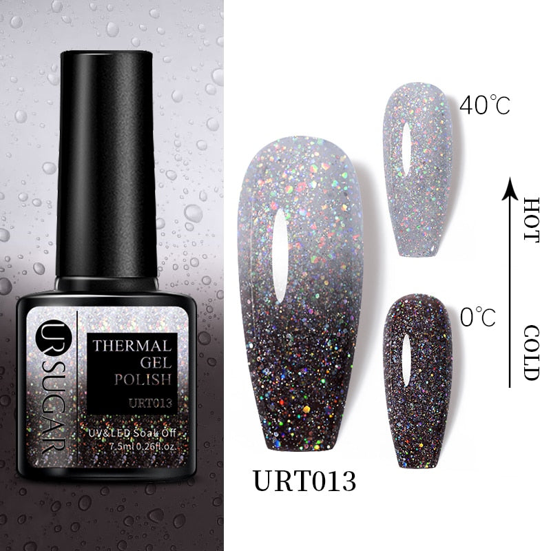 Thermal Ultra-thin Glitter / UV Gel / Temperature Color Change Gel Nail Art