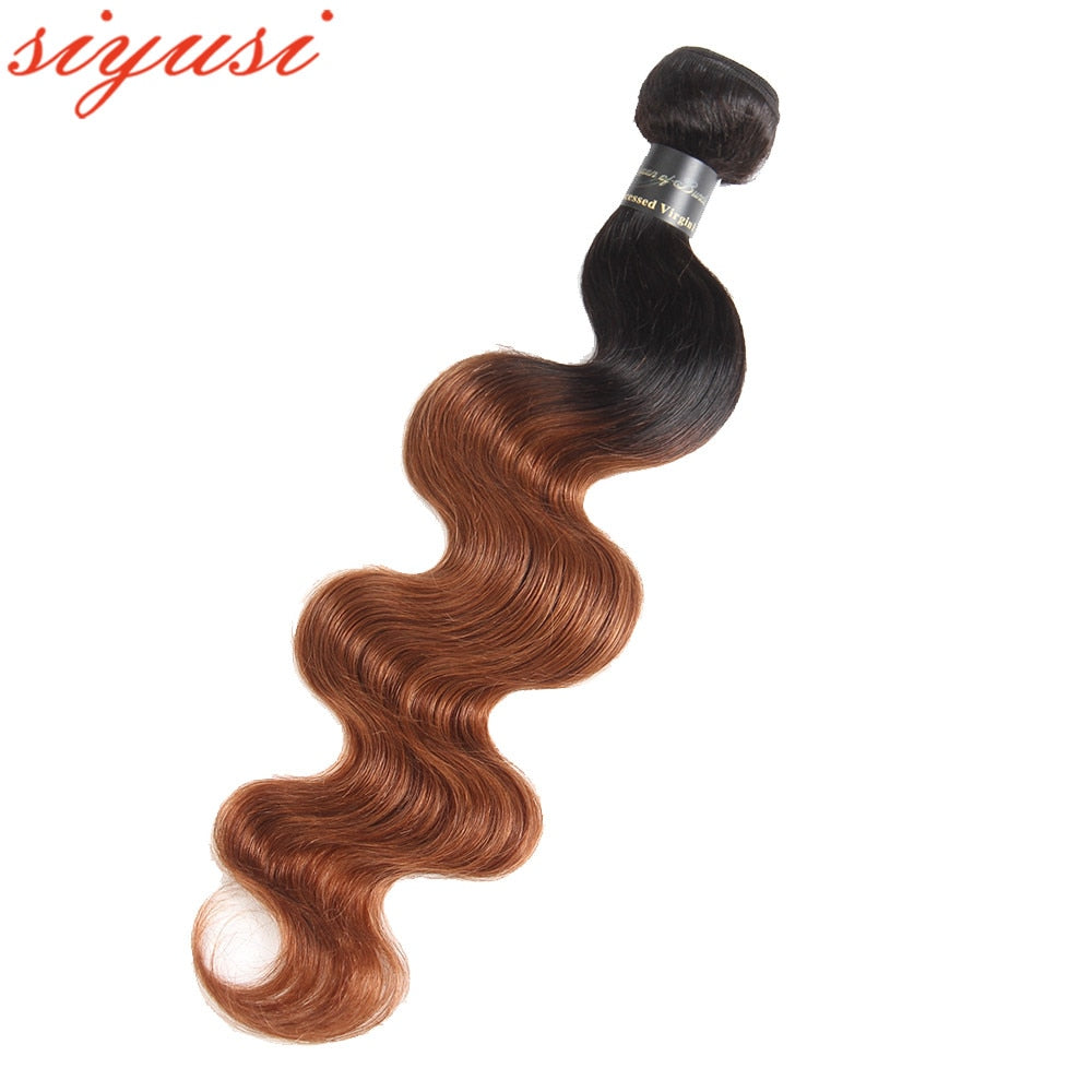 T1B/30 Peruvian Body Wave Human Hair Ombre Bundles