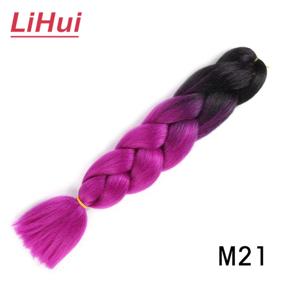 24 Inch Jumbo Synthetic Braiding Hair for Women