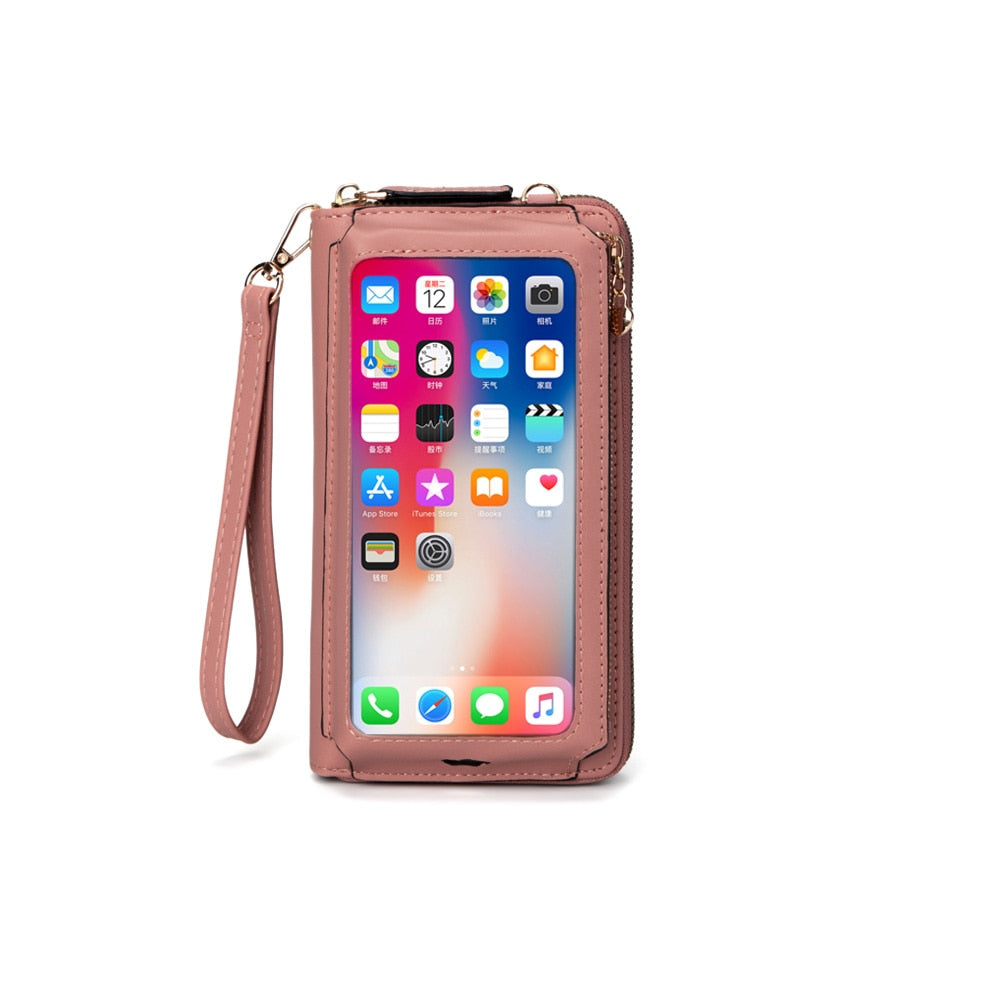 Touch Screen Wristlet / Crossbody Handbags for Women