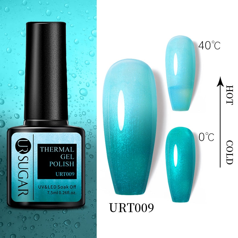 Thermal Ultra-thin Glitter / UV Gel / Temperature Color Change Gel Nail Art