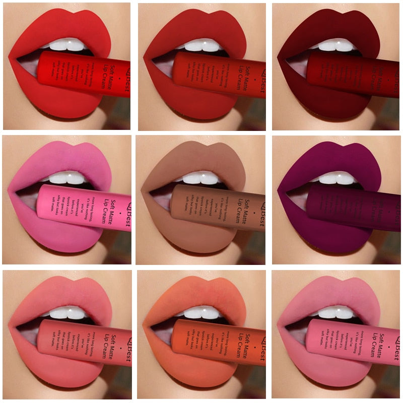 34 Colors Matte Liquid Waterproof Lipstick