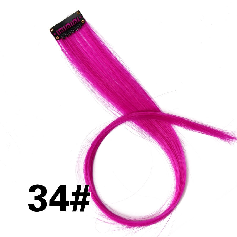 Synthetic Clip On Hair Extension -57 Ombre Colors