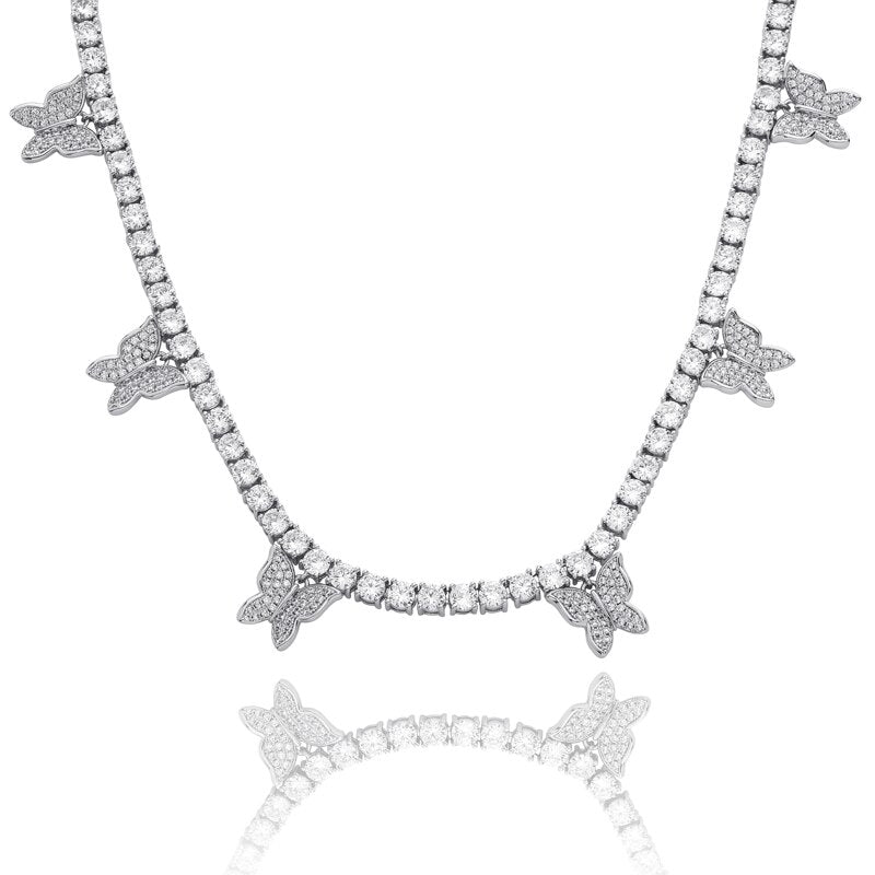 Butterfly Chain Choker Necklace