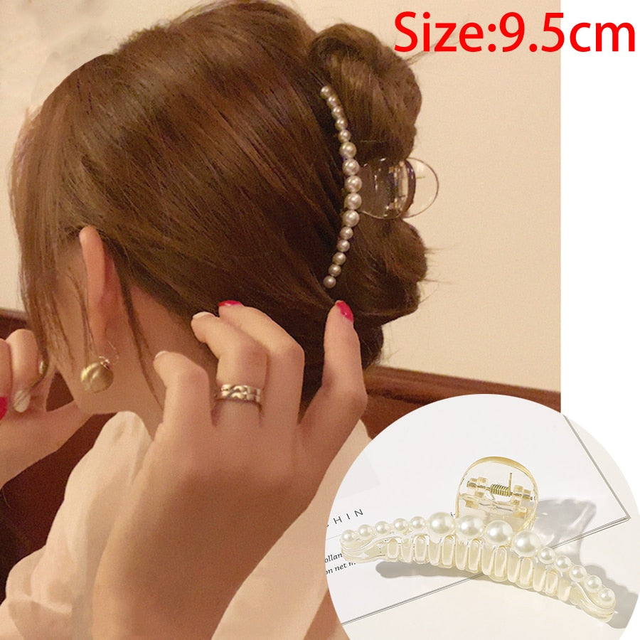 Acrylic / Pearl Hair Claws and Clips for Women