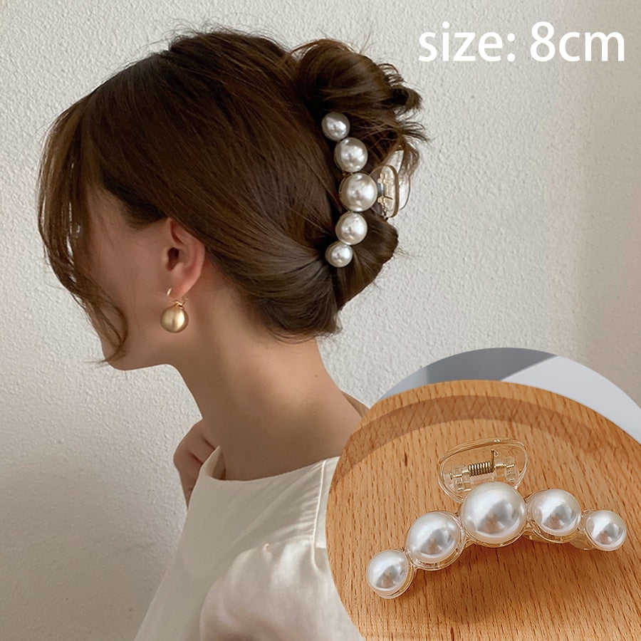 Acrylic / Pearl Hair Claws and Clips for Women