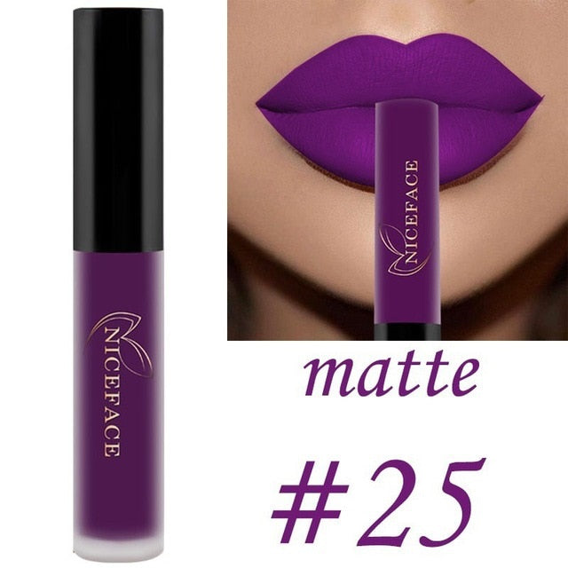 25 Colors Matte Waterproof Liquid Lipstick