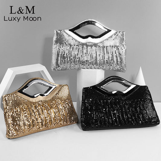 Sequined Evening Clutch Handbags for Women