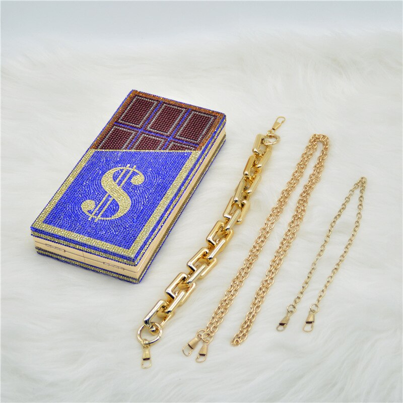 Shiny Money Clutch for Women with 2-3 Straps