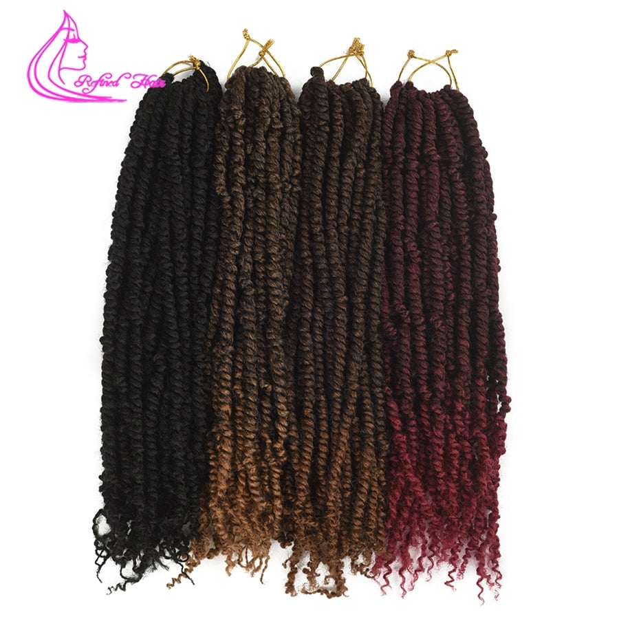 1B Pre-Twisted Passion Twist Hair Extensions (12-Roots/pc)