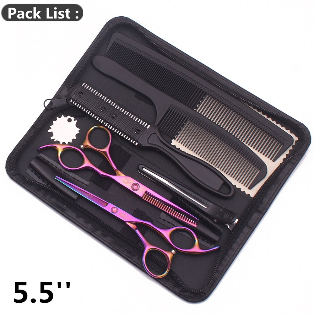 Professional Hair Cutting Shears & Thinning Barber Scissor Set