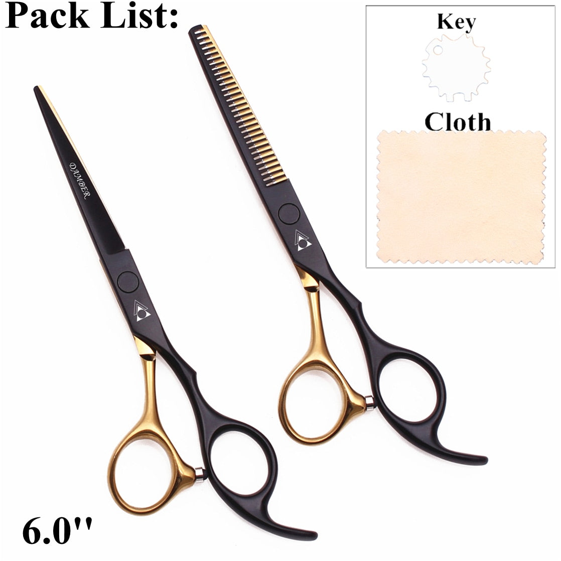 Professional Hair Cutting Shears & Thinning Barber Scissor Set