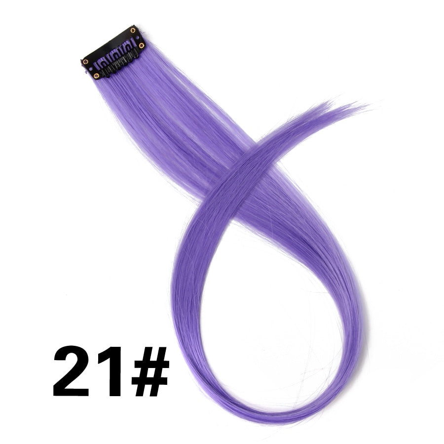 Synthetic Clip On Hair Extension -57 Ombre Colors