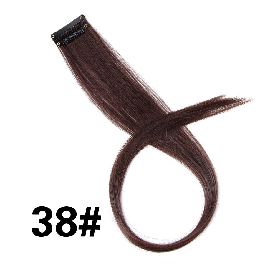 Synthetic Clip On Hair Extension -57 Ombre Colors