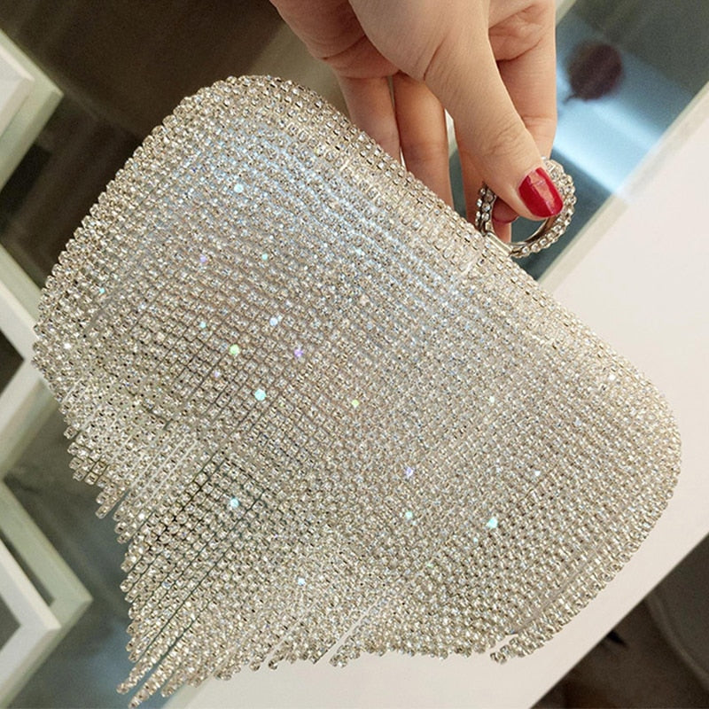 Rhinestone Clutch Handbag for Women