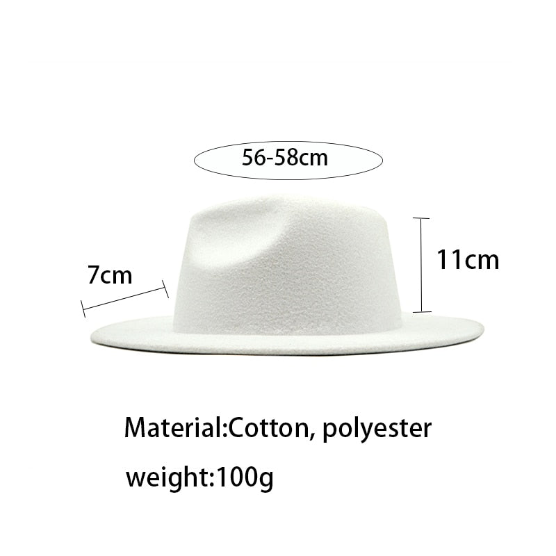 Unisex Felt Fedora Hats