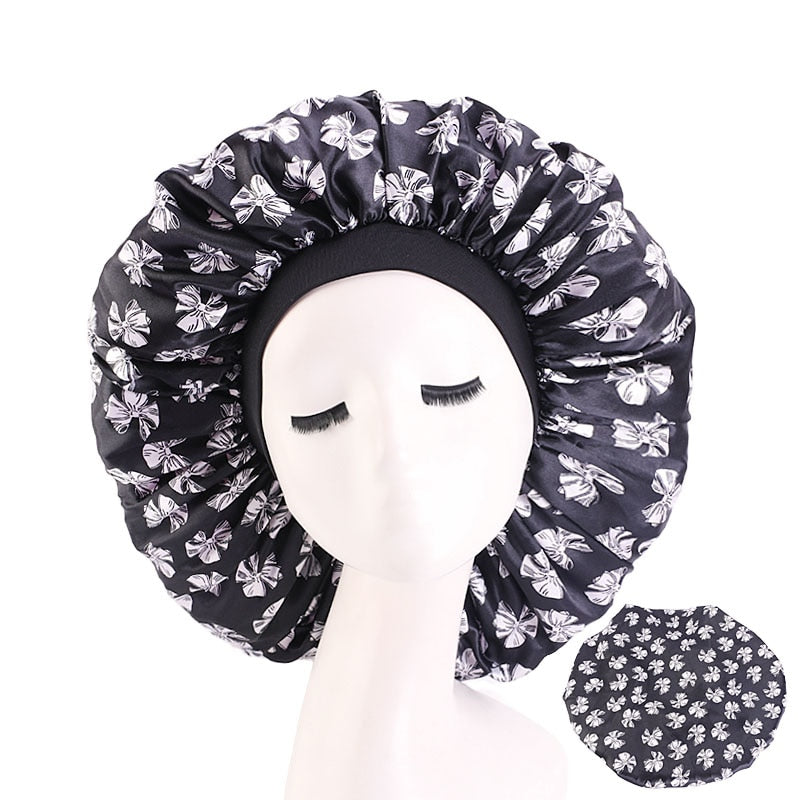 Big Satin Silky Hair Bonnet