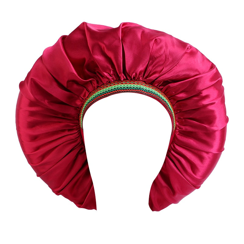 Big Satin Silky Hair Bonnet