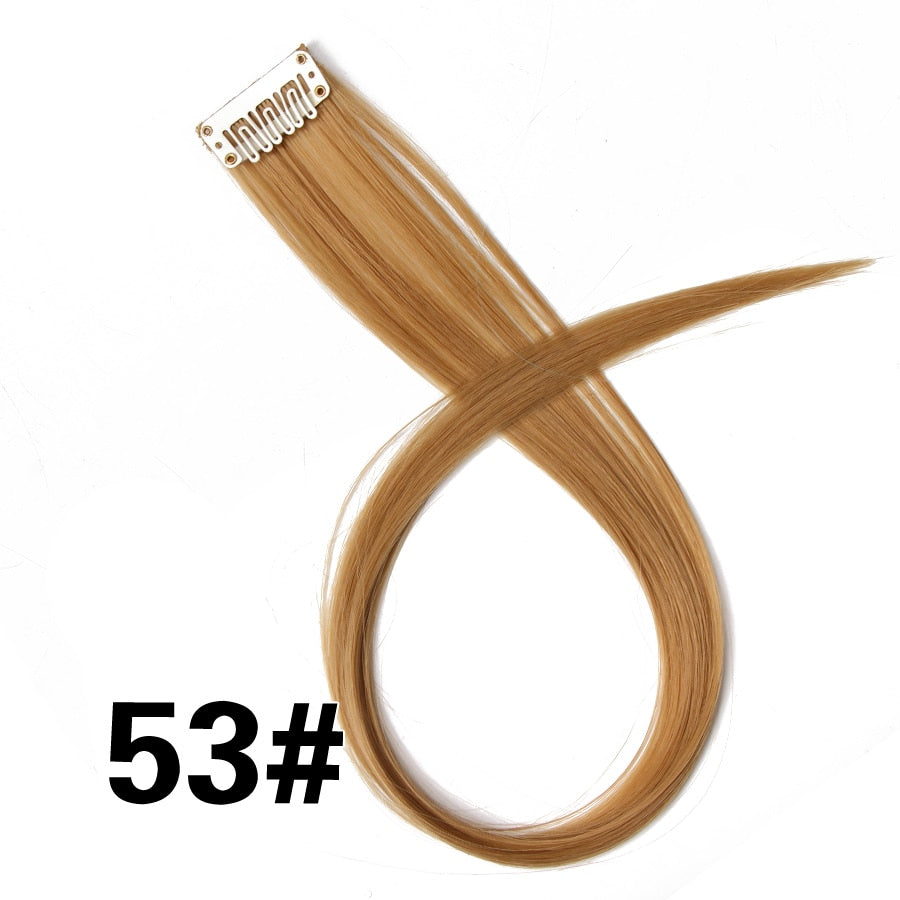 Synthetic Clip On Hair Extension -57 Ombre Colors