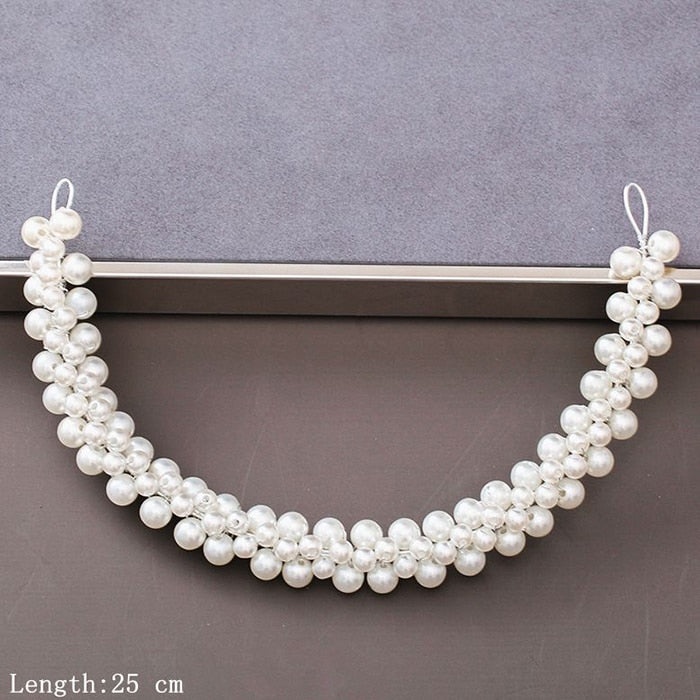 Pearl Rhinestone Wedding Headband / Hair Accessories for Women