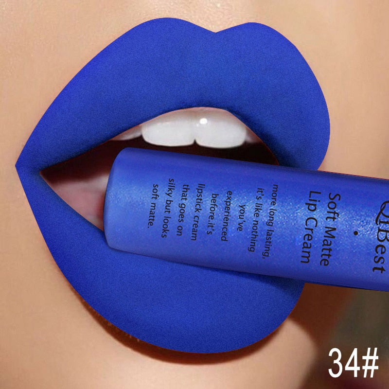 34 Colors Matte Liquid Waterproof Lipstick