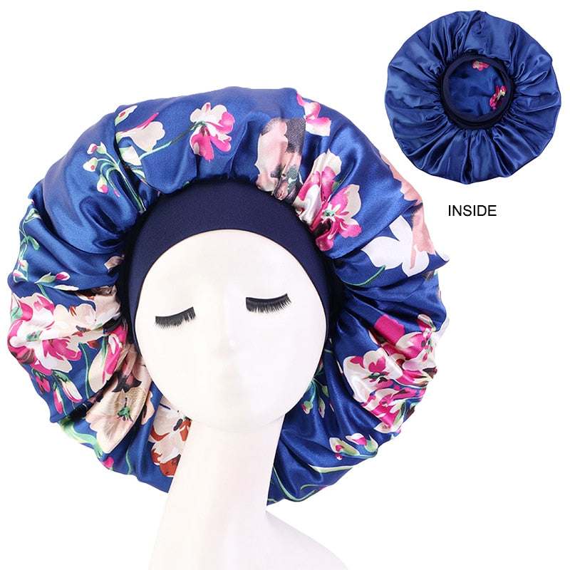 Big Satin Silky Hair Bonnet