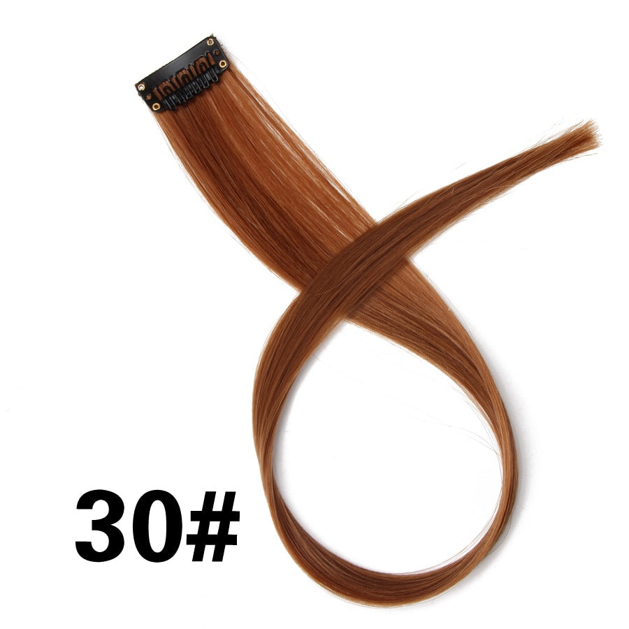 Synthetic Clip On Hair Extension -57 Ombre Colors