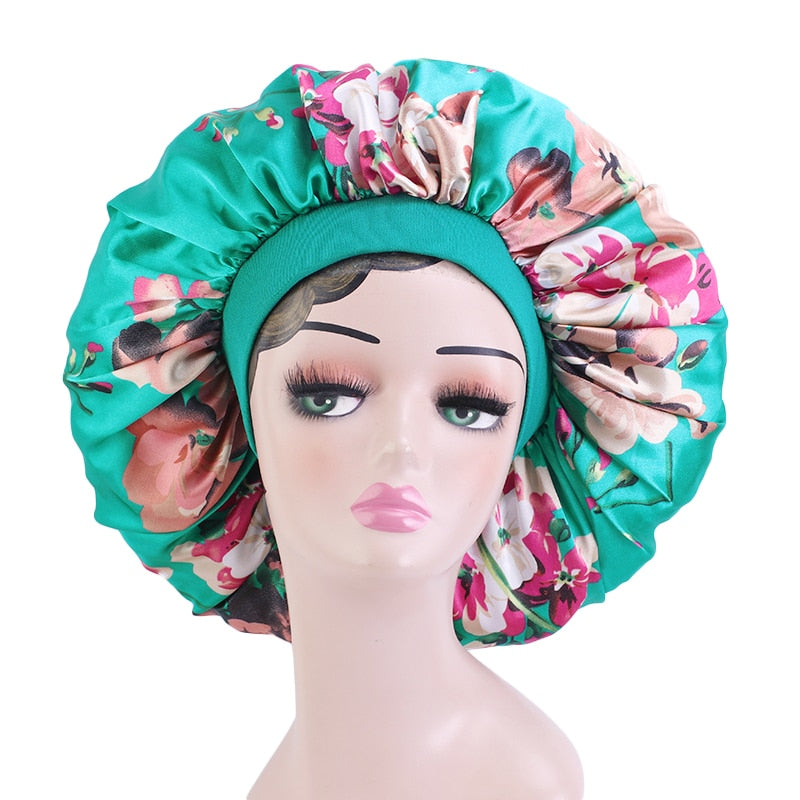 Big Satin Silky Hair Bonnet