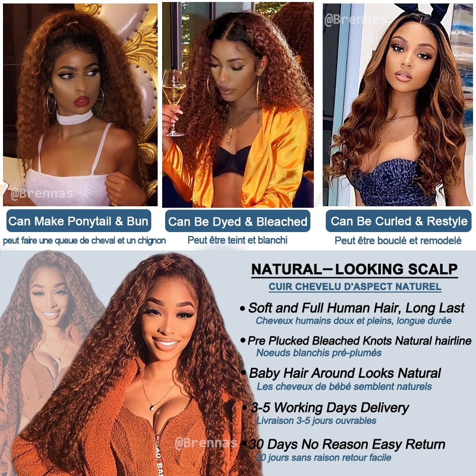 13x4 / 4x4 Pre-plucked Human Hair Wigs for Women