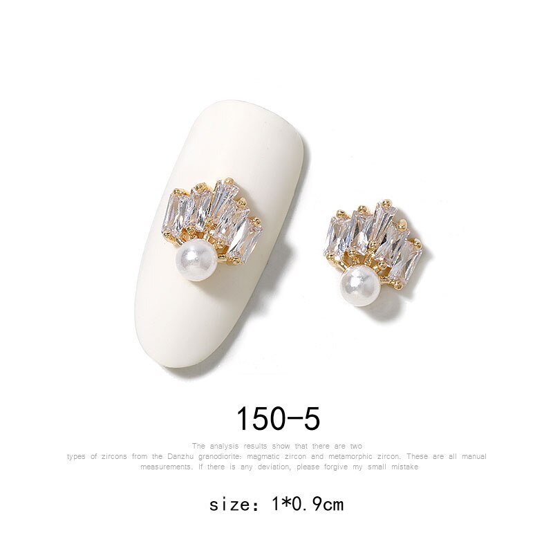 2 Piece Pendant Chain -3D Alloy Butterfly Nail Art