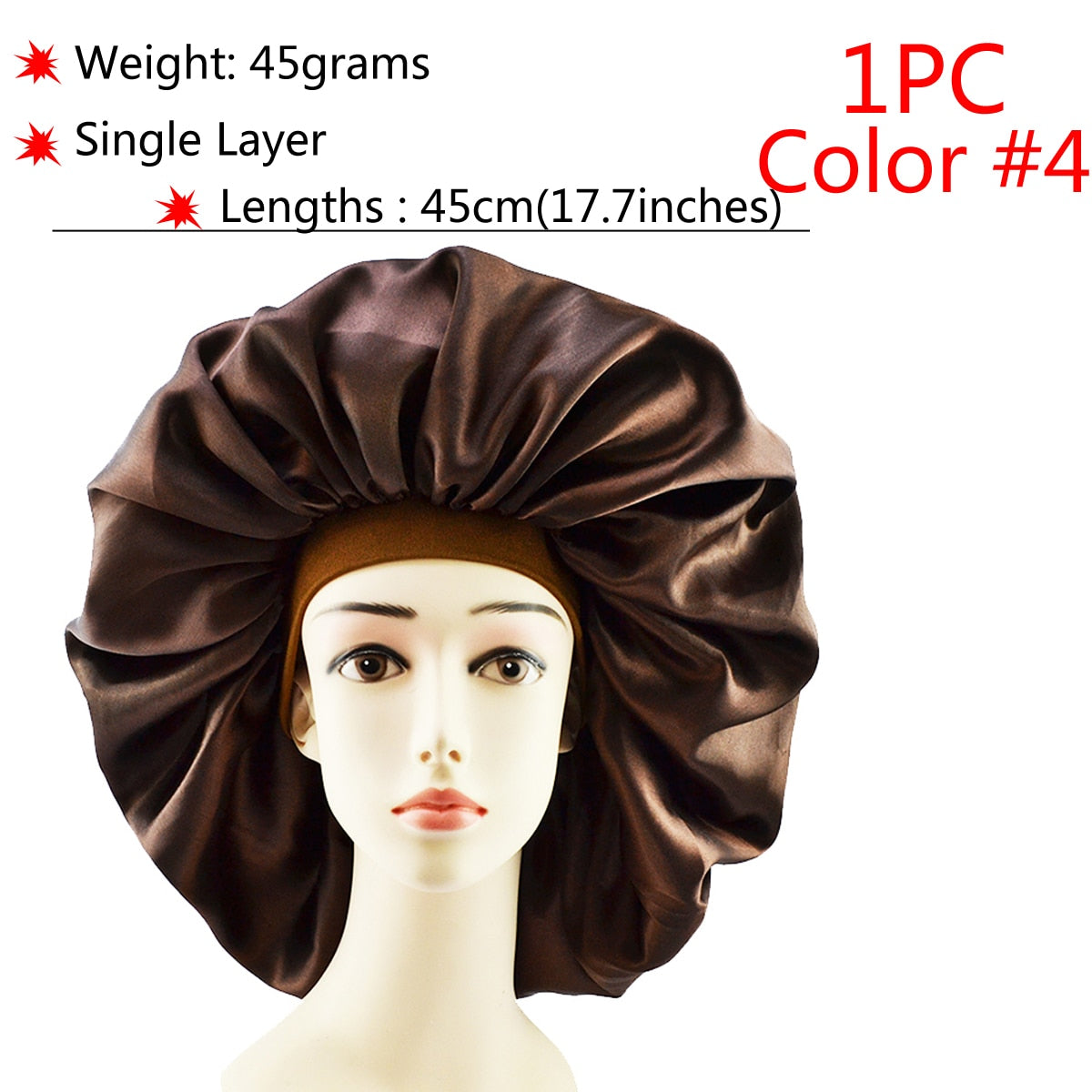 Big Silk Sleeping Hair Bonnet