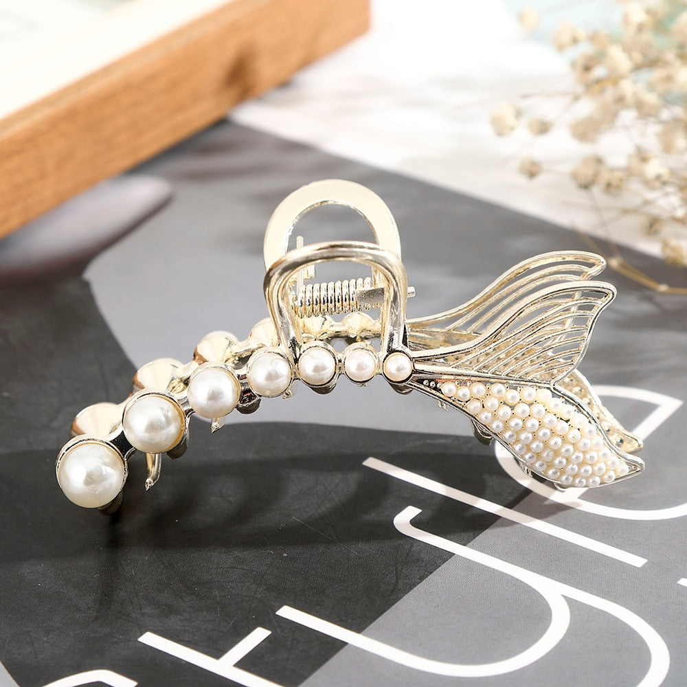 Acrylic / Pearl Hair Claws and Clips for Women