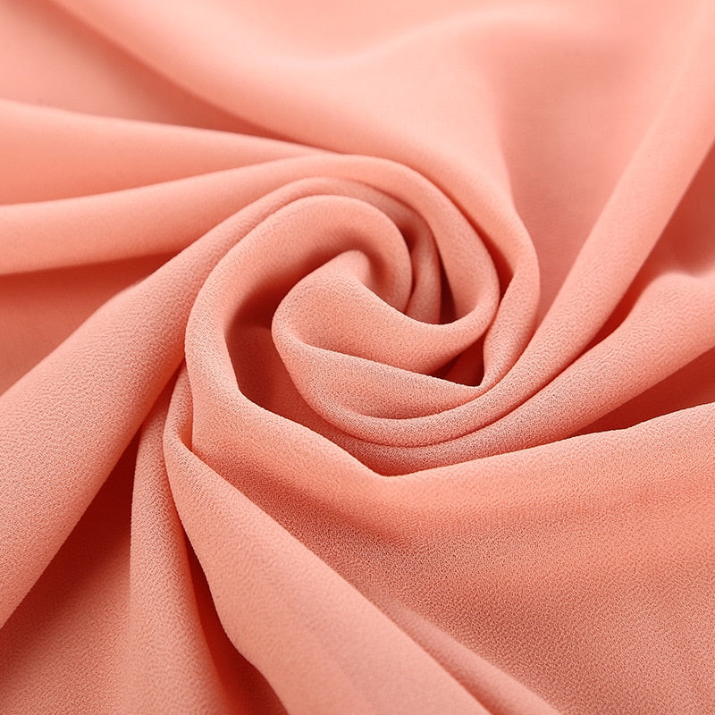 Plain Color Chiffon Scarf -Head Cover -Wrap for Women