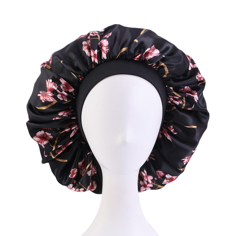 Big Satin Silky Hair Bonnet