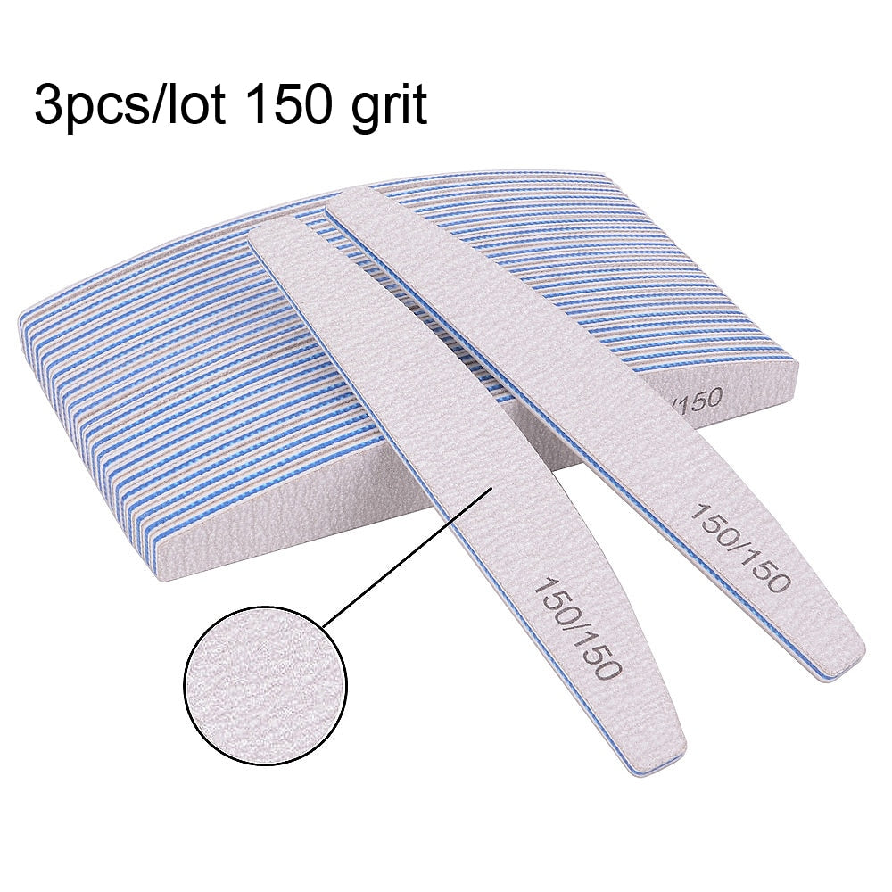 3/5/10Pcs Professional Nail File -Sandpaper Strong