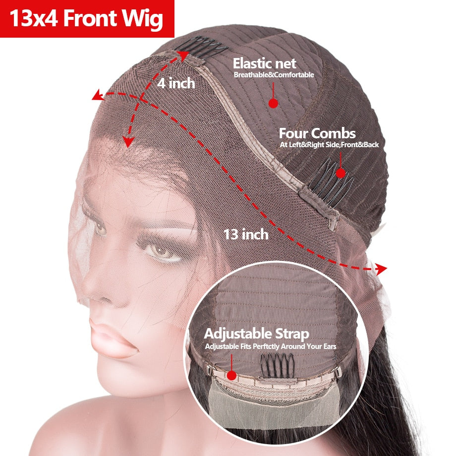 13x4 Body Wave HD Lace Human Hair Wigs