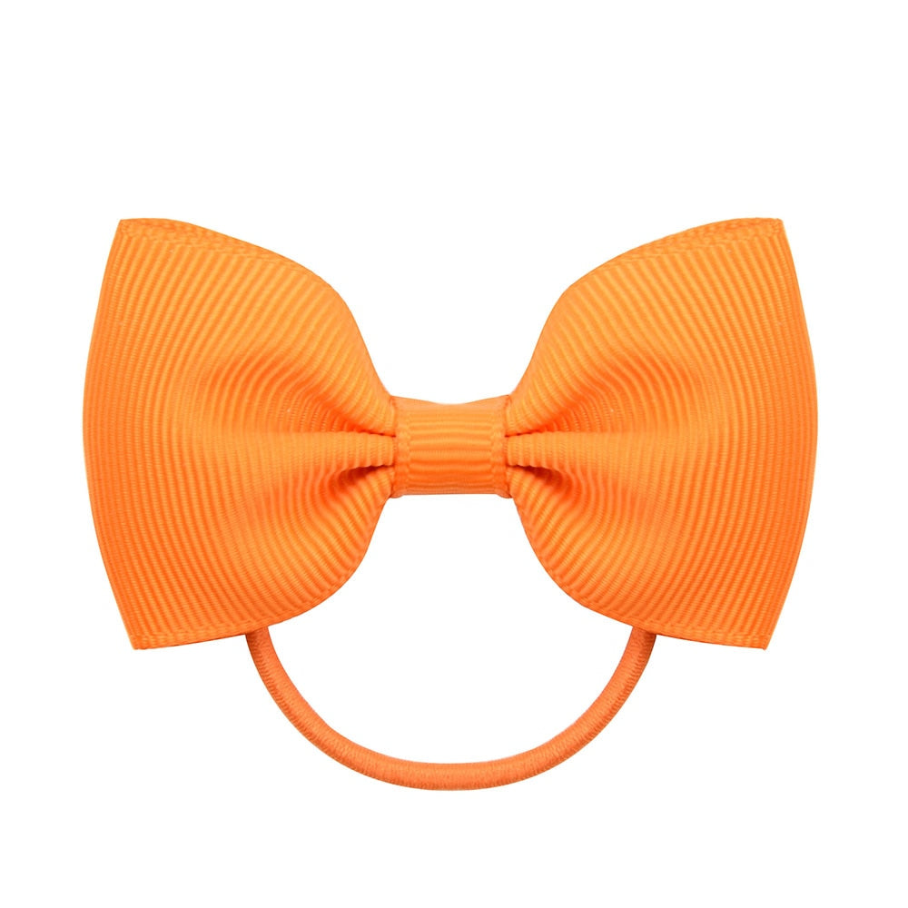 Small Elastic Rubberband Bow for Girls