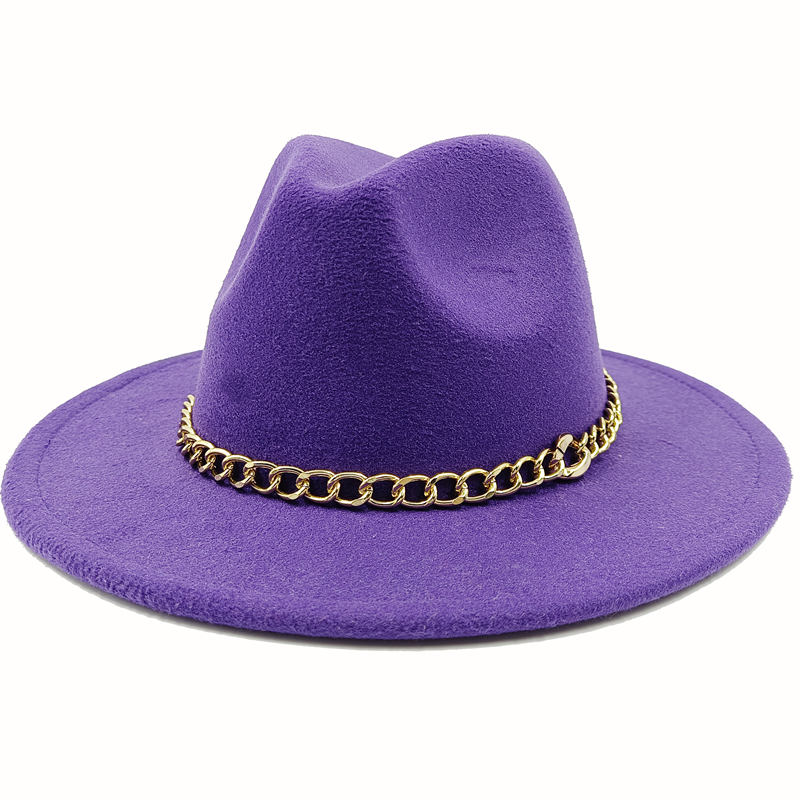 Unisex Fedora Hats w/Chains or Painted