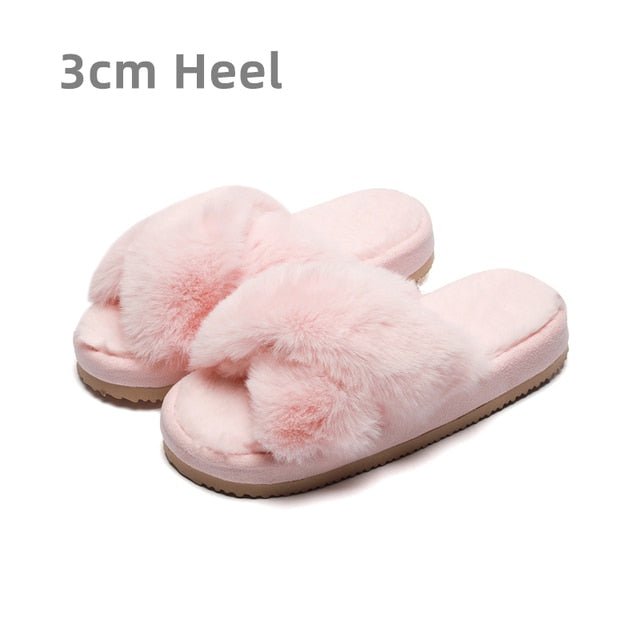 Warm Fluffy Slippers for Women