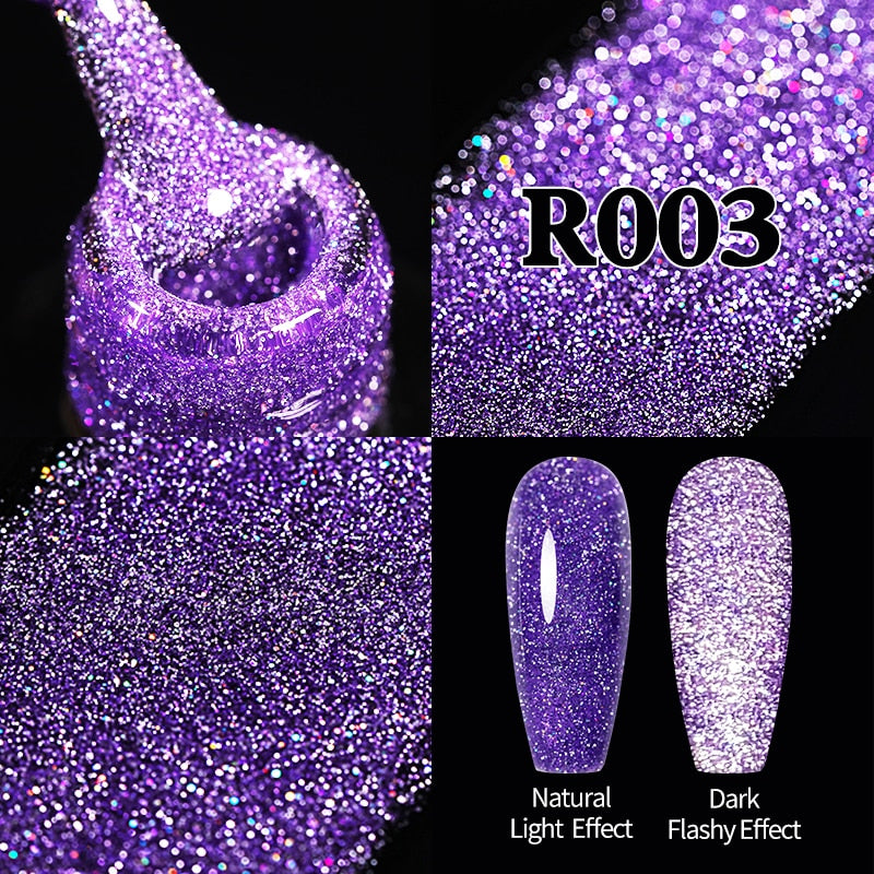 Sparkling / Reflective Glitter / Semi-Permanent Gel Nail Art Need Base