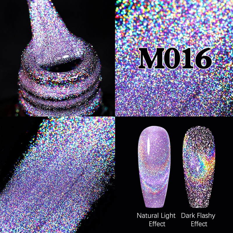 Sparkling / Reflective Glitter / Semi-Permanent Gel Nail Art Need Base