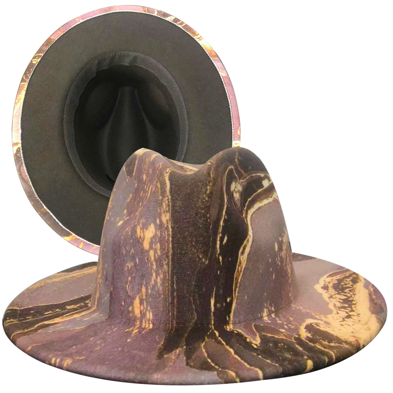 Unisex Fedora Hats w/Chains or Painted