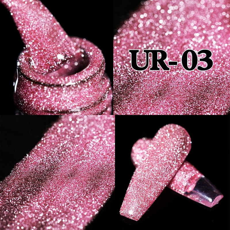 Sparkling / Reflective Glitter / Semi-Permanent Gel Nail Art Need Base