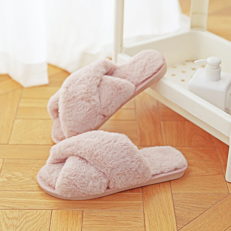 Warm Fluffy Slippers for Women