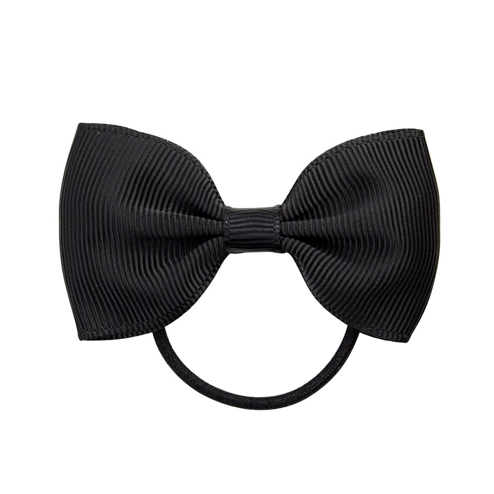 Small Elastic Rubberband Bow for Girls