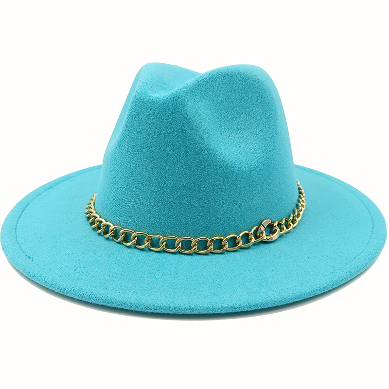 Unisex Fedora Hats w/Chains or Painted